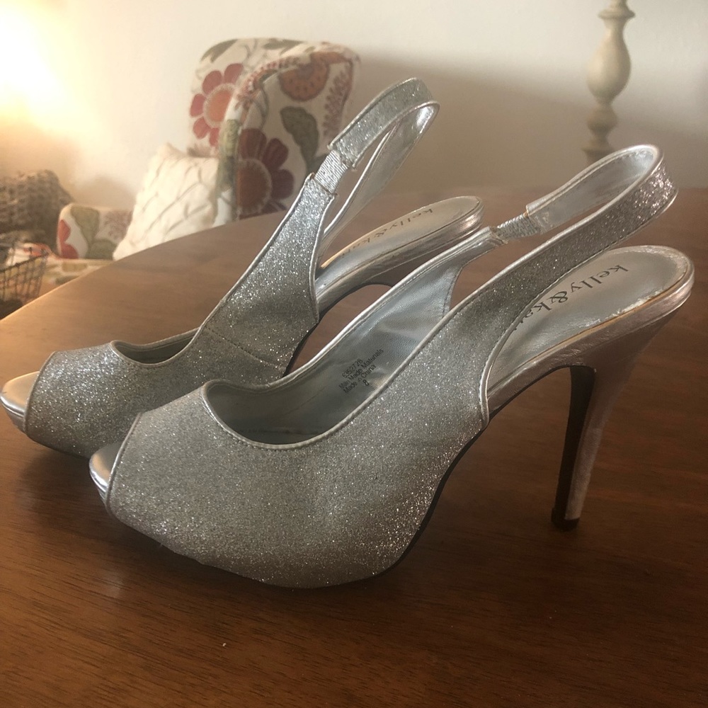 Silver Sparkle High Heels